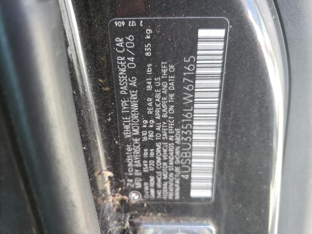 Photo 11 VIN: 4USBU33516LW67165 - BMW Z4 