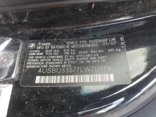 Photo 11 VIN: 4USBU33577LW70976 - BMW Z4 