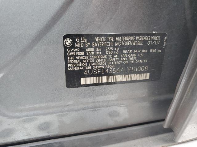 Photo 12 VIN: 4USFE43567LY81008 - BMW X5 3.0I 