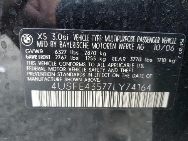 Photo 12 VIN: 4USFE43577LY74164 - BMW X5 3.0I 