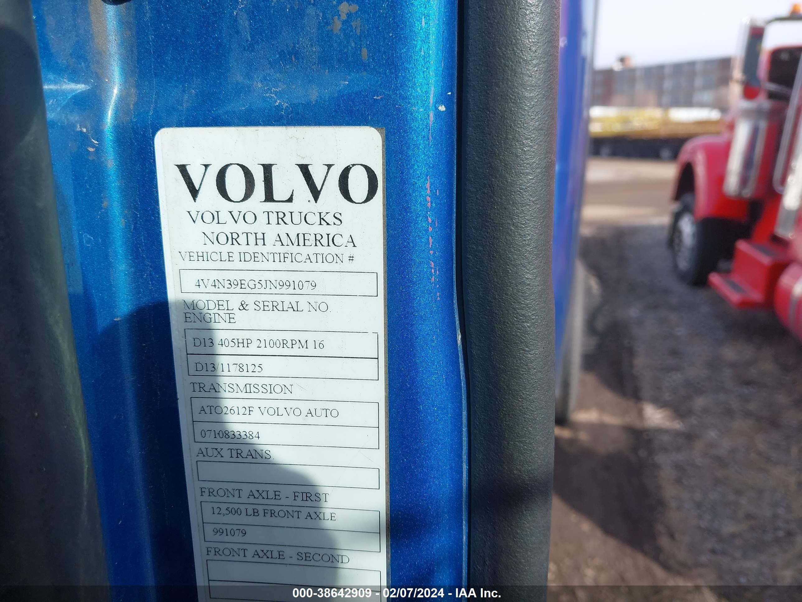 Photo 8 VIN: 4V4N39EG5JN991079 - VOLVO NULL 