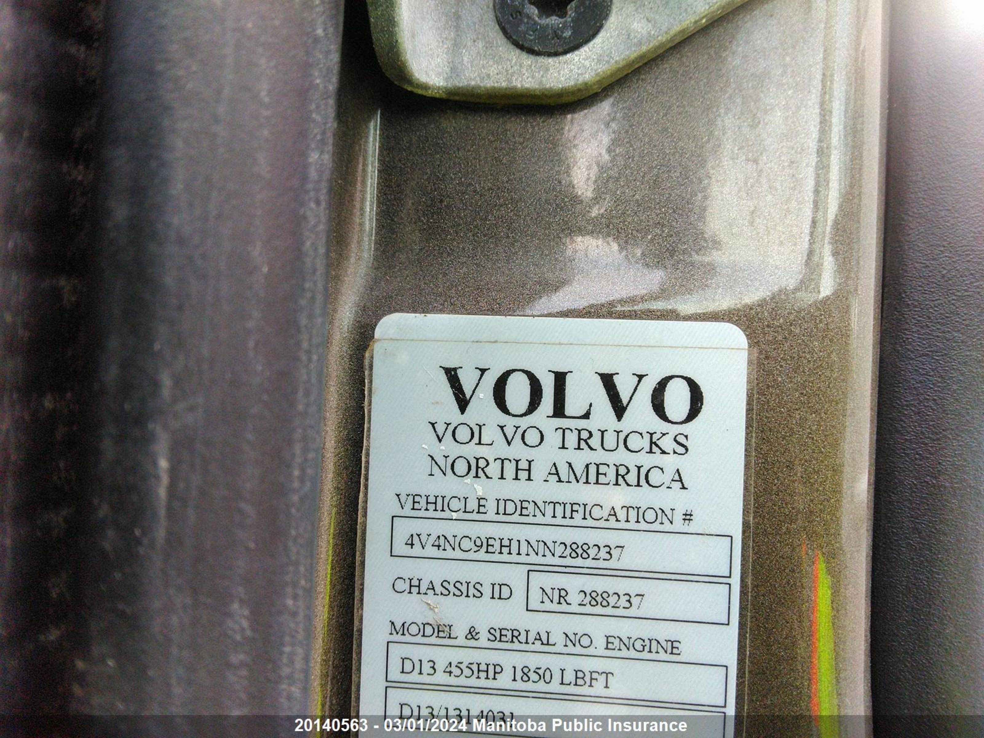 Photo 8 VIN: 4V4NC9EH1NN288237 - VOLVO NULL 