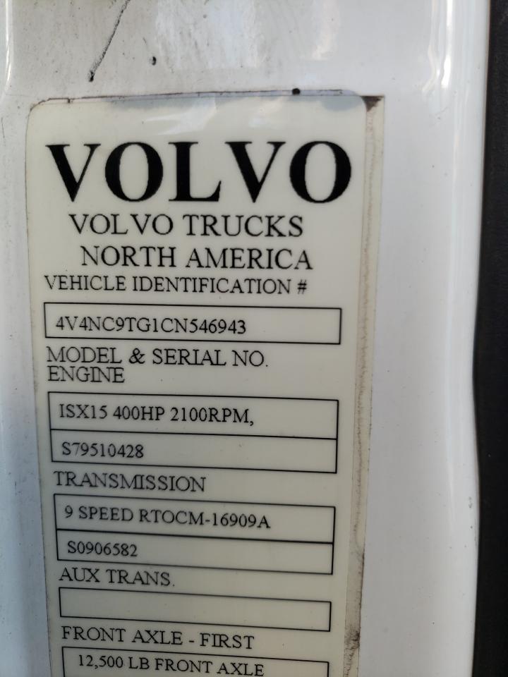 Photo 9 VIN: 4V4NC9TG1CN546943 - VOLVO NULL 