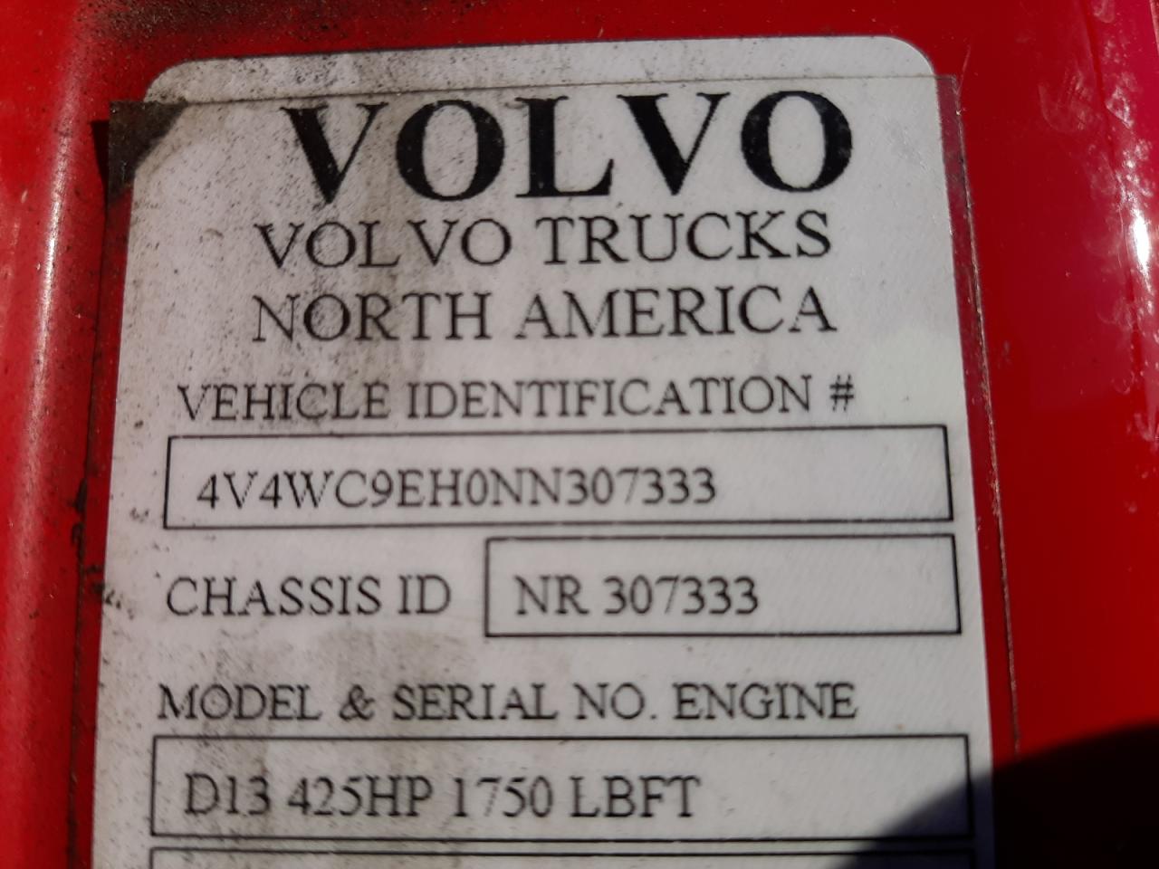 Photo 9 VIN: 4V4WC9EH0NN307333 - VOLVO ALL 