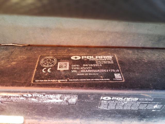 Photo 9 VIN: 4XARH50A9DE217519 - POLARIS RANGER 500 