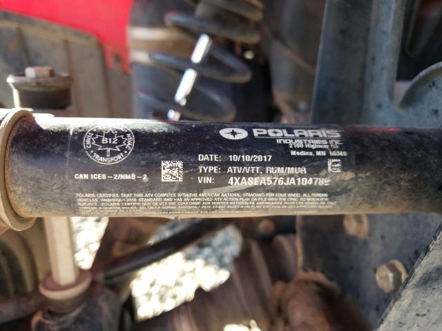 Photo 9 VIN: 4XASEA576JA104789 - POLARIS SPORTSMAN 