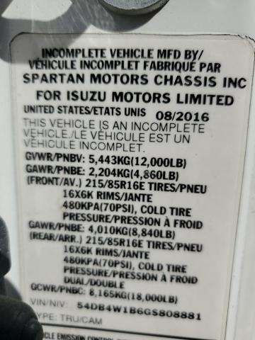 Photo 9 VIN: 54DB4W1B6GS808881 - ISUZU NPR 