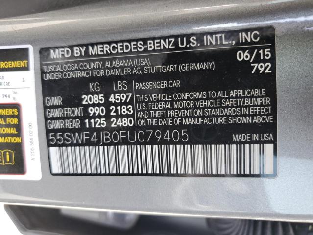 Photo 11 VIN: 55SWF4JB0FU079405 - MERCEDES-BENZ C 300 