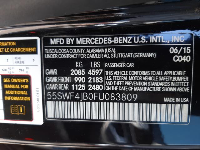 Photo 9 VIN: 55SWF4JB0FU083809 - MERCEDES-BENZ C 300 