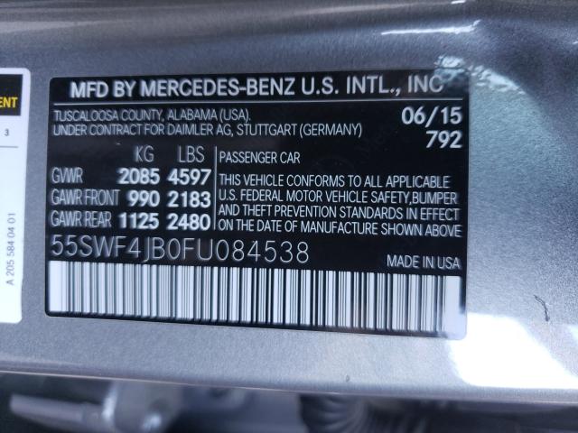 Photo 9 VIN: 55SWF4JB0FU084538 - MERCEDES-BENZ C 300 