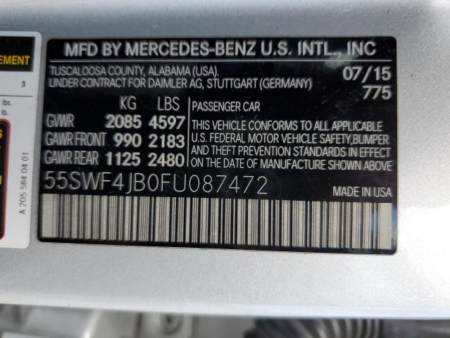 Photo 9 VIN: 55SWF4JB0FU087472 - MERCEDES-BENZ C 300 