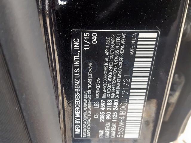 Photo 9 VIN: 55SWF4JB0GU121721 - MERCEDES-BENZ C 300 