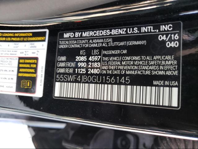 Photo 9 VIN: 55SWF4JB0GU156145 - MERCEDES-BENZ C 300 