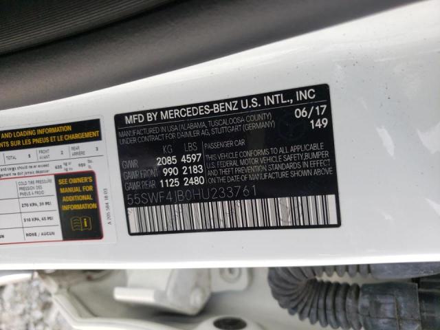 Photo 9 VIN: 55SWF4JB0HU233761 - MERCEDES-BENZ C 300 