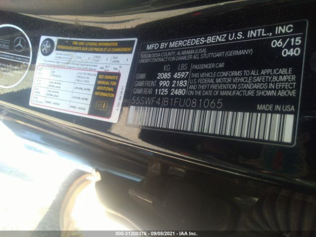 Photo 8 VIN: 55SWF4JB1FU081065 - MERCEDES-BENZ C-CLASS 