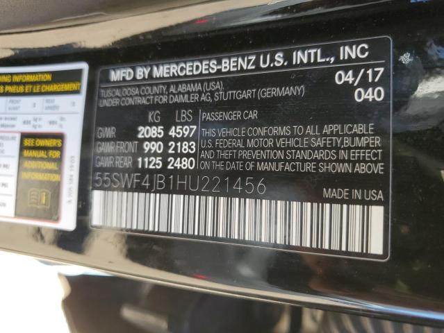 Photo 11 VIN: 55SWF4JB1HU221456 - MERCEDES-BENZ C 300 