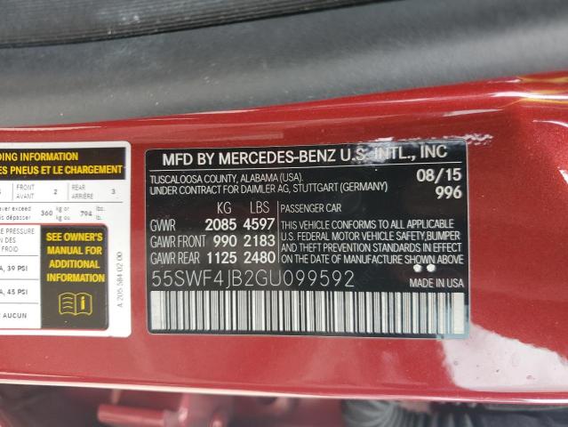 Photo 11 VIN: 55SWF4JB2GU099592 - MERCEDES-BENZ C 300 