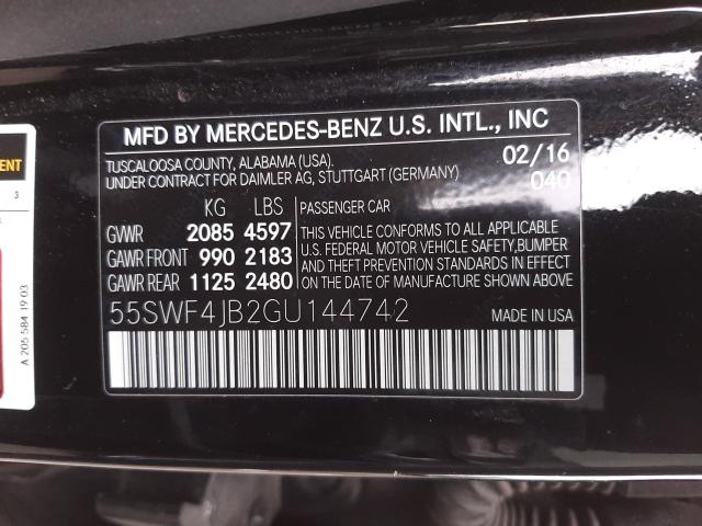 Photo 9 VIN: 55SWF4JB2GU144742 - MERCEDES-BENZ C 300 