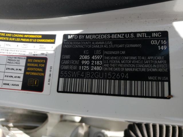 Photo 9 VIN: 55SWF4JB2GU152694 - MERCEDES-BENZ C 300 