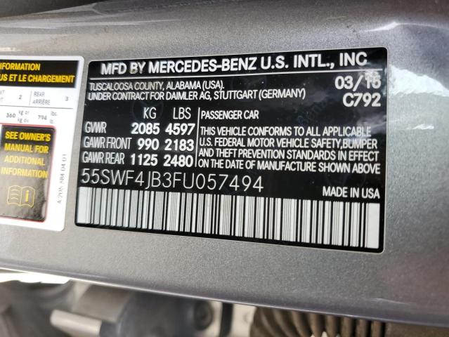 Photo 12 VIN: 55SWF4JB3FU057494 - MERCEDES-BENZ C 300 