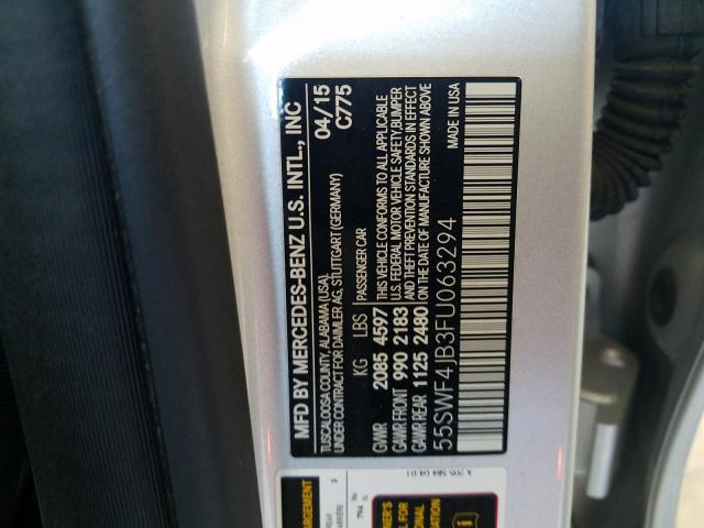 Photo 9 VIN: 55SWF4JB3FU063294 - MERCEDES-BENZ C300 