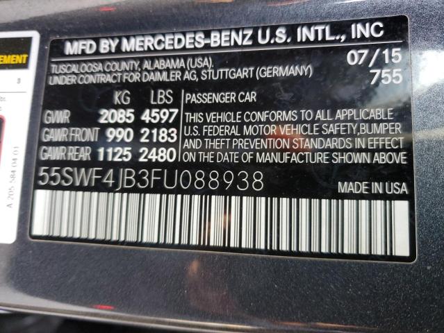 Photo 11 VIN: 55SWF4JB3FU088938 - MERCEDES-BENZ C 300 