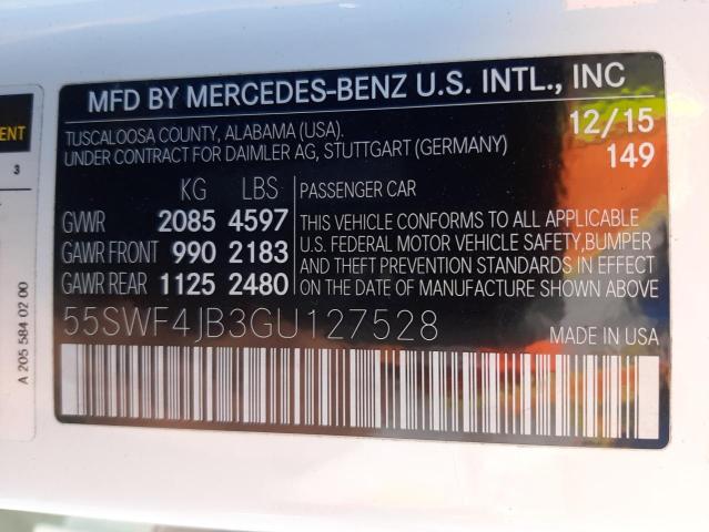 Photo 9 VIN: 55SWF4JB3GU127528 - MERCEDES-BENZ C 300 