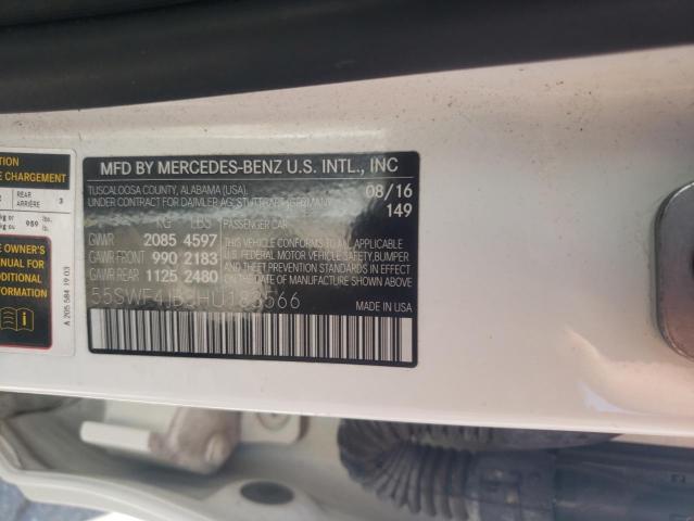 Photo 9 VIN: 55SWF4JB3HU183566 - MERCEDES-BENZ C 300 