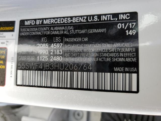 Photo 9 VIN: 55SWF4JB3HU206764 - MERCEDES-BENZ C 300 