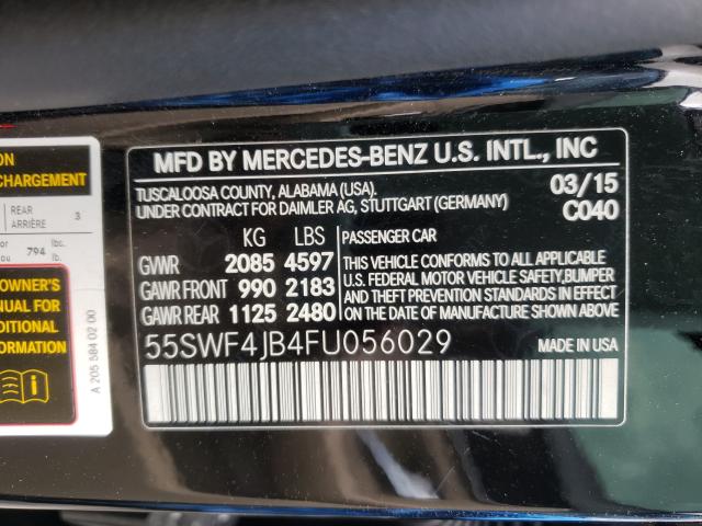 Photo 9 VIN: 55SWF4JB4FU056029 - MERCEDES-BENZ C 300 