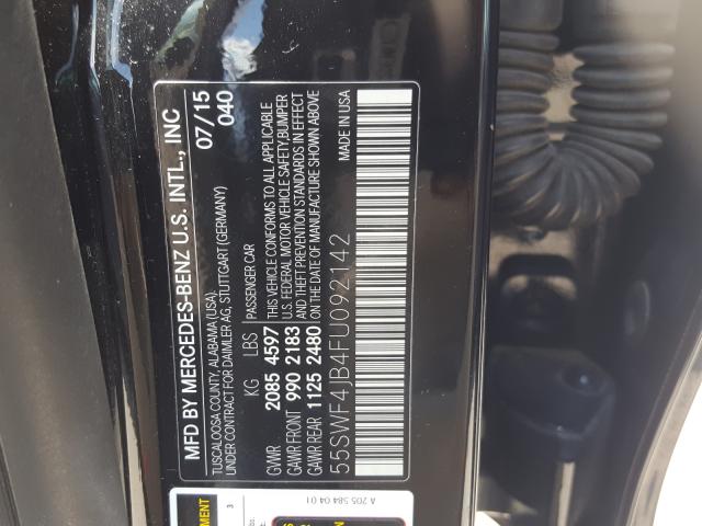 Photo 9 VIN: 55SWF4JB4FU092142 - MERCEDES-BENZ C 300 