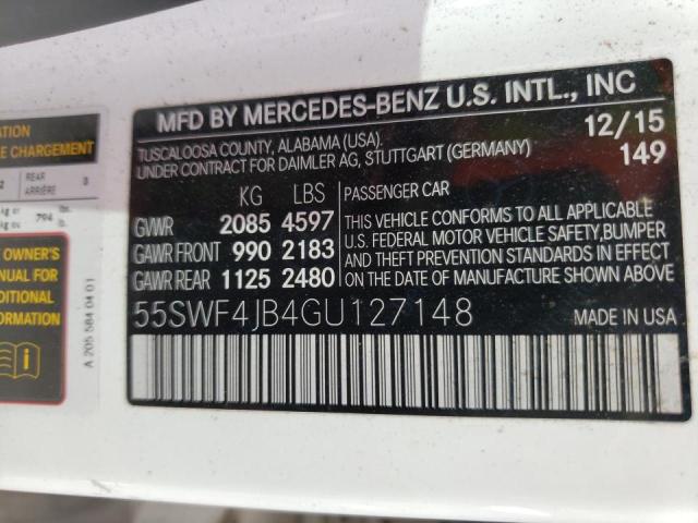 Photo 9 VIN: 55SWF4JB4GU127148 - MERCEDES-BENZ C 300 