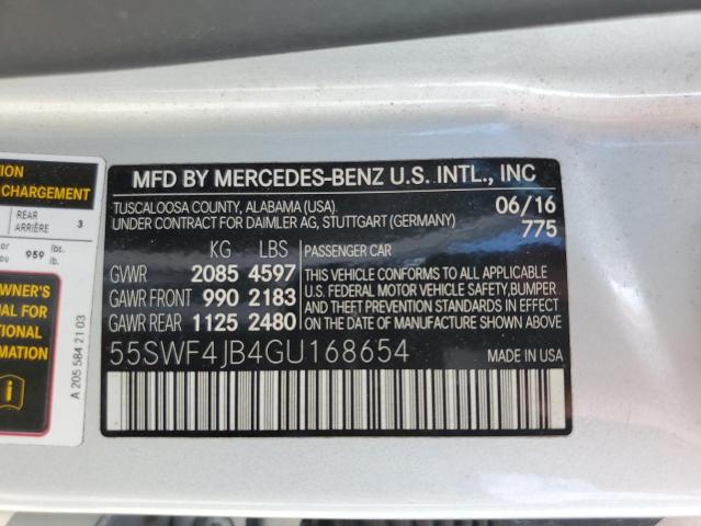 Photo 11 VIN: 55SWF4JB4GU168654 - MERCEDES-BENZ C 300 