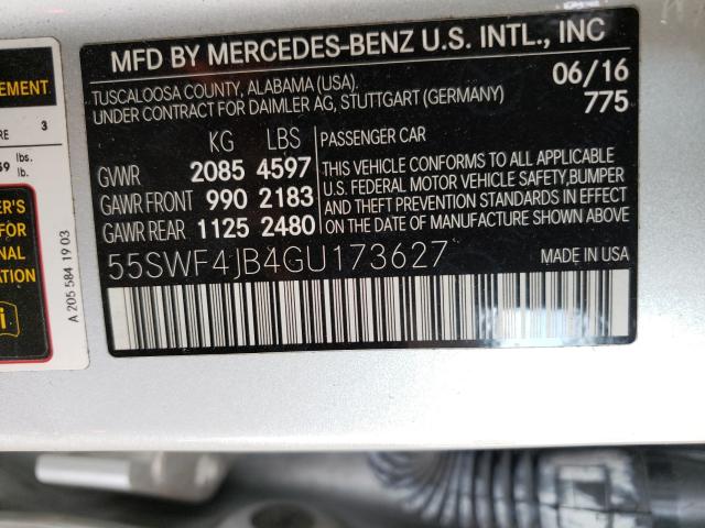 Photo 9 VIN: 55SWF4JB4GU173627 - MERCEDES-BENZ C 300 