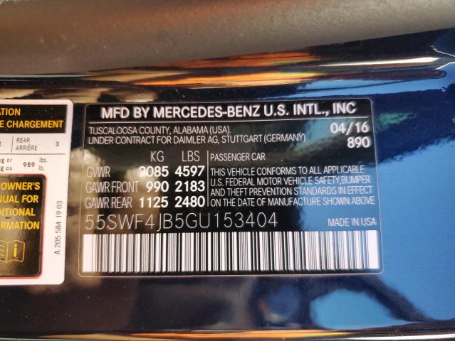 Photo 9 VIN: 55SWF4JB5GU153404 - MERCEDES-BENZ C 300 