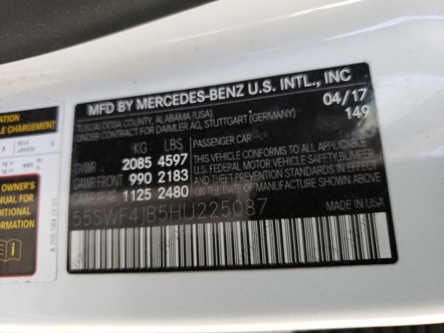 Photo 12 VIN: 55SWF4JB5HU225087 - MERCEDES-BENZ C 300 