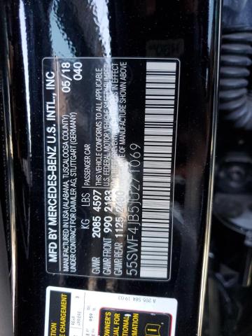 Photo 11 VIN: 55SWF4JB5JU271069 - MERCEDES-BENZ C 300 