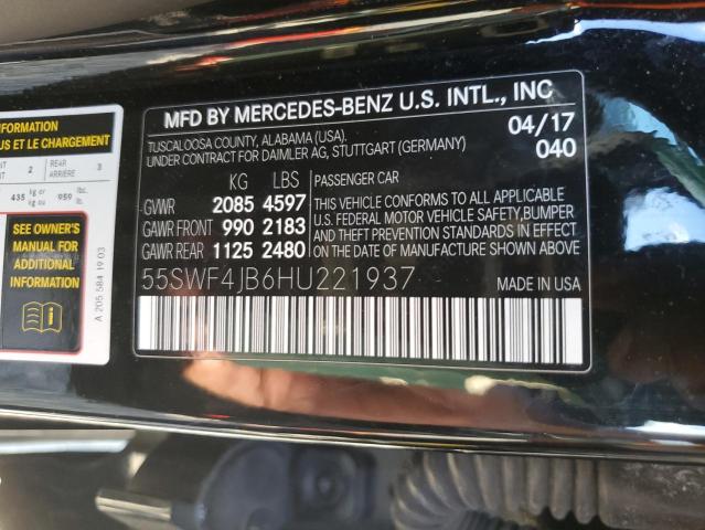 Photo 11 VIN: 55SWF4JB6HU221937 - MERCEDES-BENZ C 300 