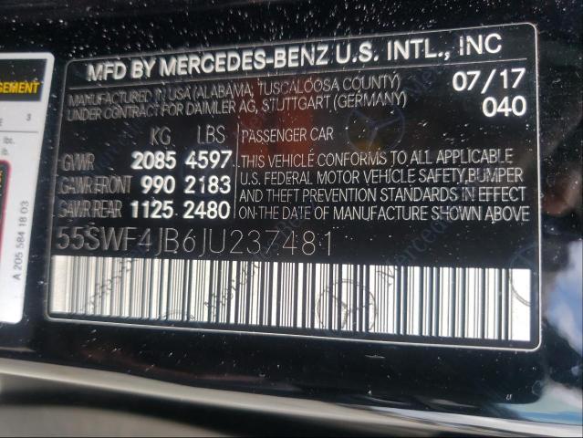 Photo 9 VIN: 55SWF4JB6JU237481 - MERCEDES-BENZ C 300 