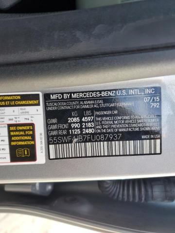 Photo 11 VIN: 55SWF4JB7FU087937 - MERCEDES-BENZ C 300 