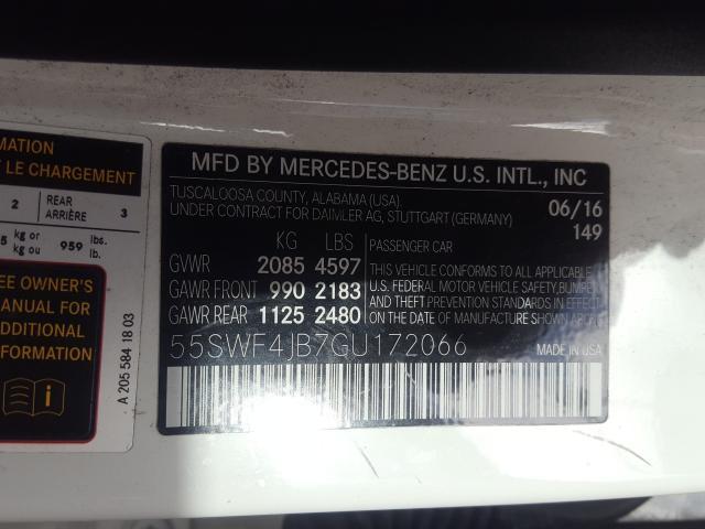 Photo 9 VIN: 55SWF4JB7GU172066 - MERCEDES-BENZ C 300 