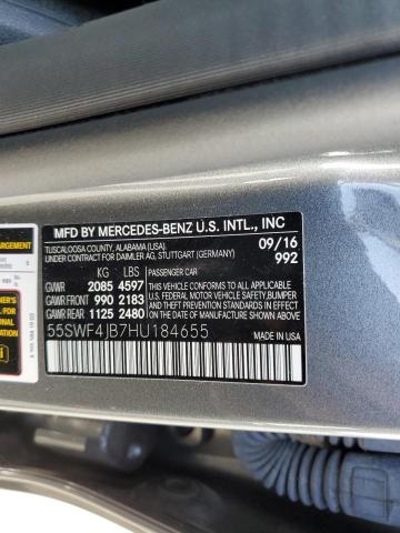 Photo 11 VIN: 55SWF4JB7HU184655 - MERCEDES-BENZ C 300 