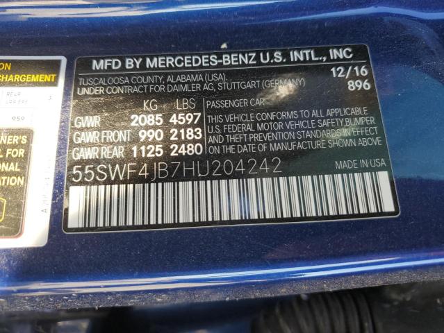 Photo 12 VIN: 55SWF4JB7HU204242 - MERCEDES-BENZ C 300 