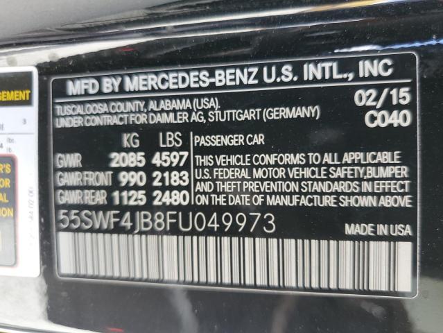 Photo 11 VIN: 55SWF4JB8FU049973 - MERCEDES-BENZ C-CLASS 