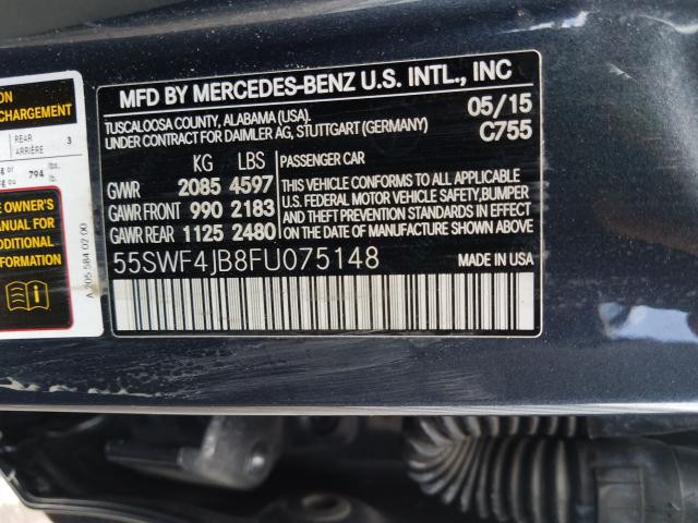 Photo 9 VIN: 55SWF4JB8FU075148 - MERCEDES-BENZ C 300 