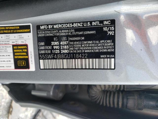 Photo 9 VIN: 55SWF4JB8GU118422 - MERCEDES-BENZ C 300 