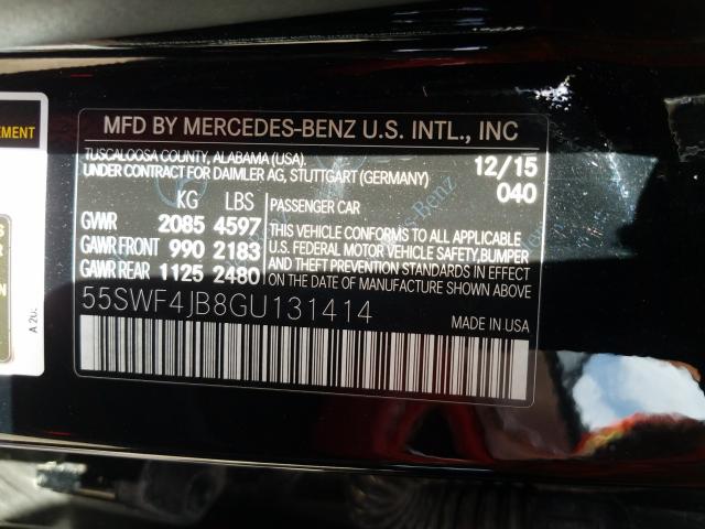 Photo 9 VIN: 55SWF4JB8GU131414 - MERCEDES-BENZ C 300 