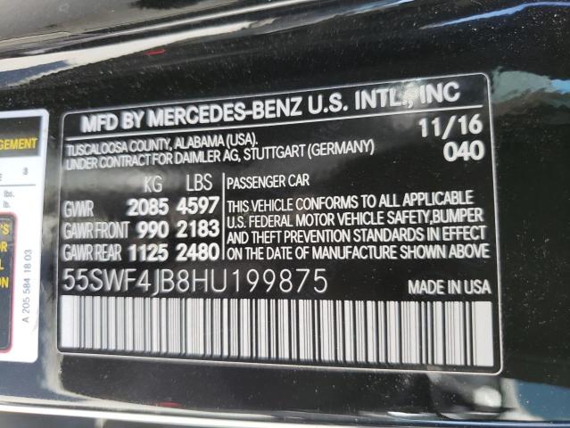 Photo 11 VIN: 55SWF4JB8HU199875 - MERCEDES-BENZ C-CLASS 