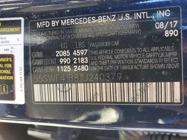 Photo 9 VIN: 55SWF4JB8JU240379 - MERCEDES-BENZ C 300 