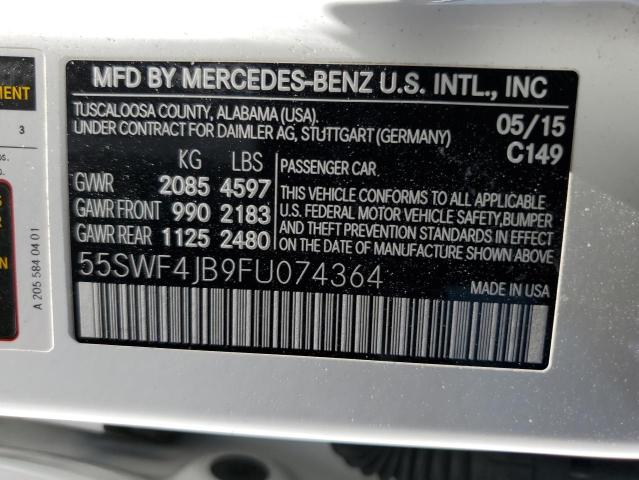 Photo 11 VIN: 55SWF4JB9FU074364 - MERCEDES-BENZ C 300 